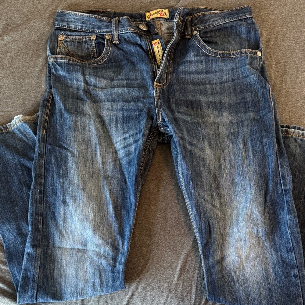 Wrangler Men's Dark Blue Vintage Boot Jeans